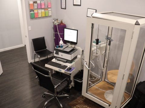 modern medical testing equipment at internal medicine providers office